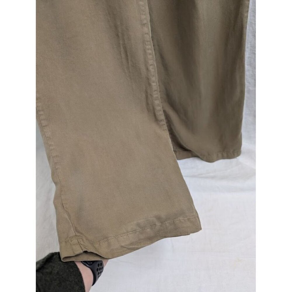 Thread Supply women's small brown chino style pants, wide leg high rise B11 - Picture 3 of 9